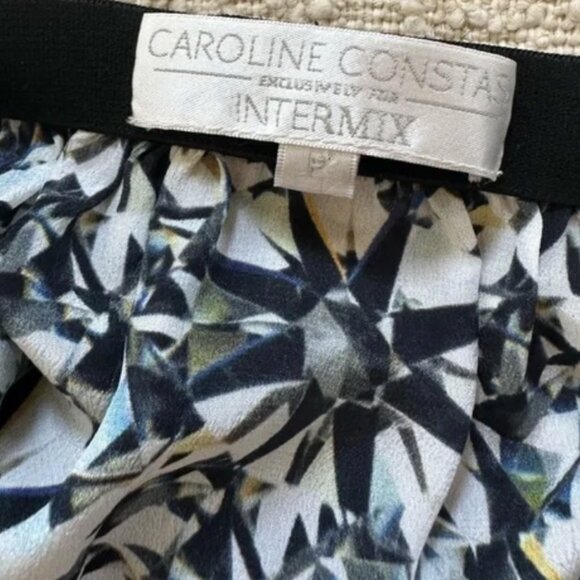 Caroline Constas + Intermix Del wrap silk Skirt Diamond Print Engagement  Bridal - Picture 2 of 5